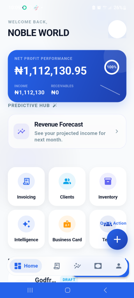 Generate a professional invoice in 60 seconds