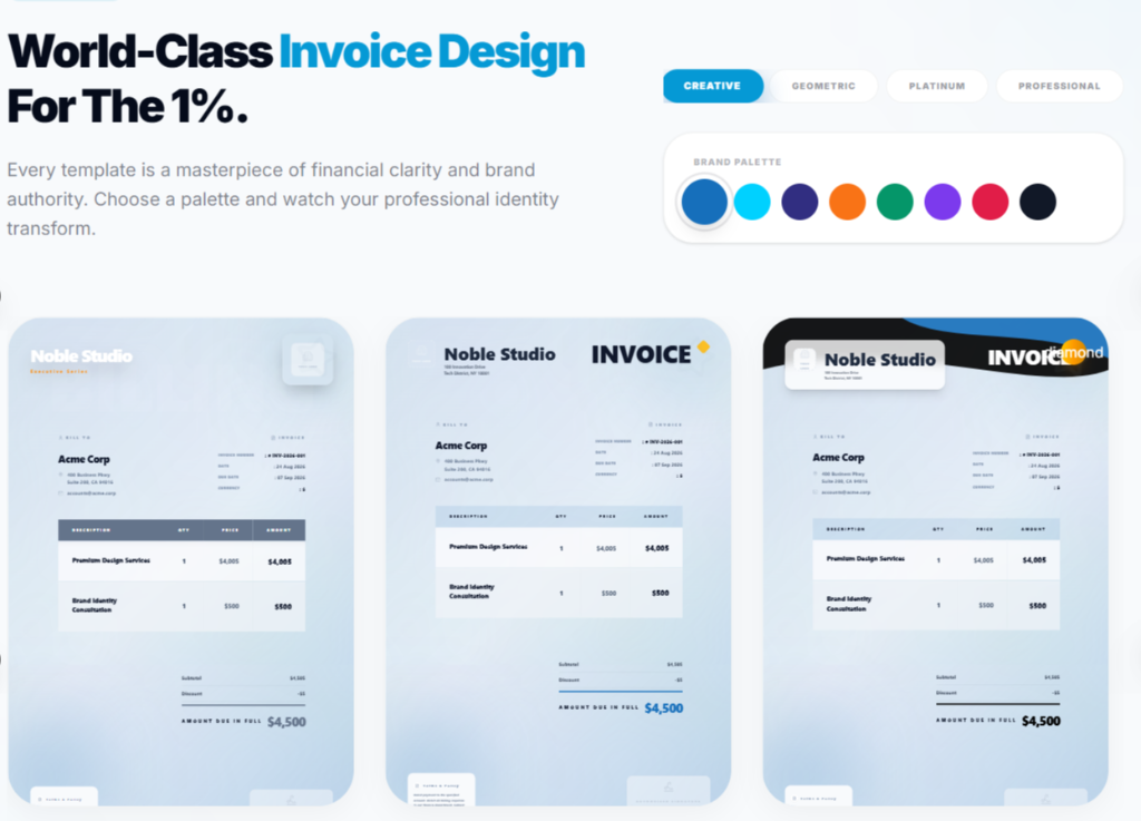 Nobevra templates showcase